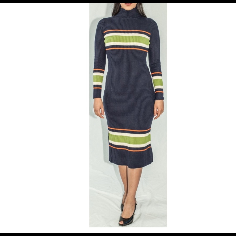 TurtleNeck Ribbed Sweater Dress BRAND NEW!